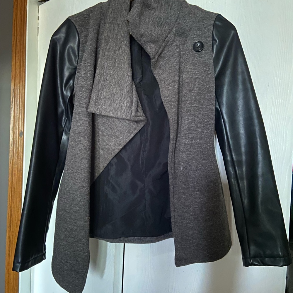Fabletics Charcoal and Black Women's Blazer